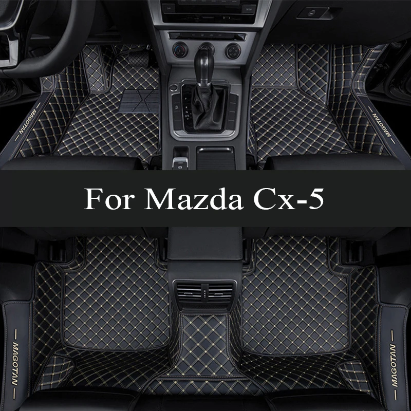 

Carpets For Mazda Cx-5 CX5 CX 5 2016 2015 Car Floor Mats Auto Interior trunk mat Waterproof Anti Dirty Covers Leather Rugs