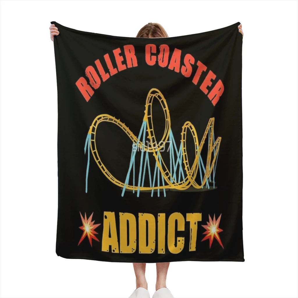 

Rollercoaster addict Thin Blanket Soft comforter sets throw for Couch Warm Flannel Blankets Bedroom Summer Blanket