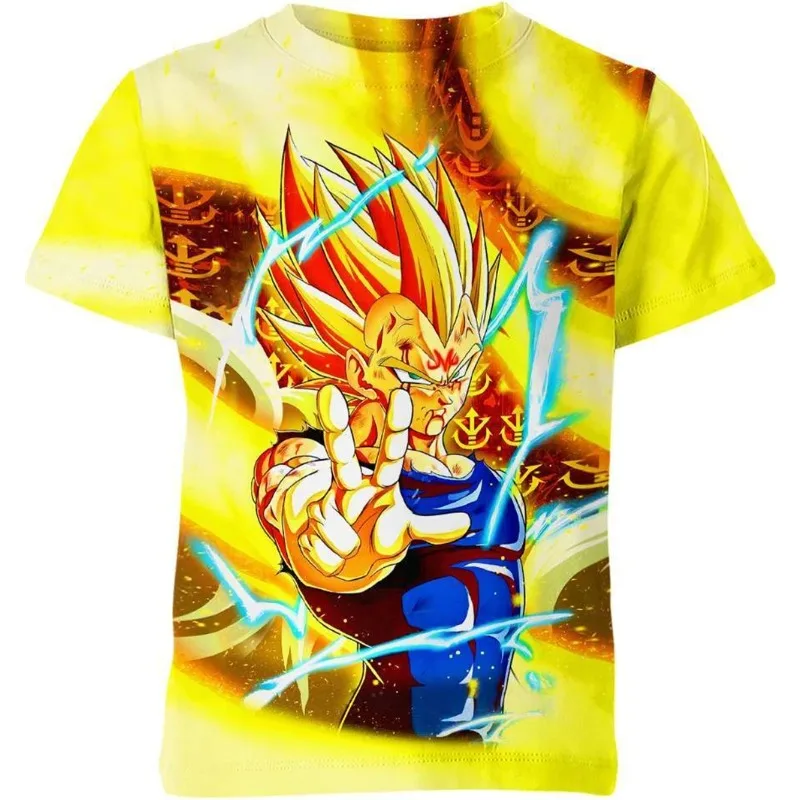 Dragon Ball Uub Purple Aura Splash Ink Crew Neck T Shirt 3D All Over Print Breathable Hip Hop  Streetwear Unisex Casual Top