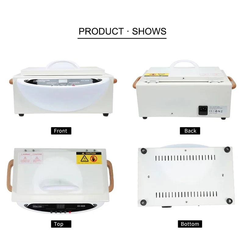 300W  High Temperature Manicure Nail Salon Hair Tool Dry Heat Sterilizers Cabinet Autoclave Cleaner Machine with LCD and Timer