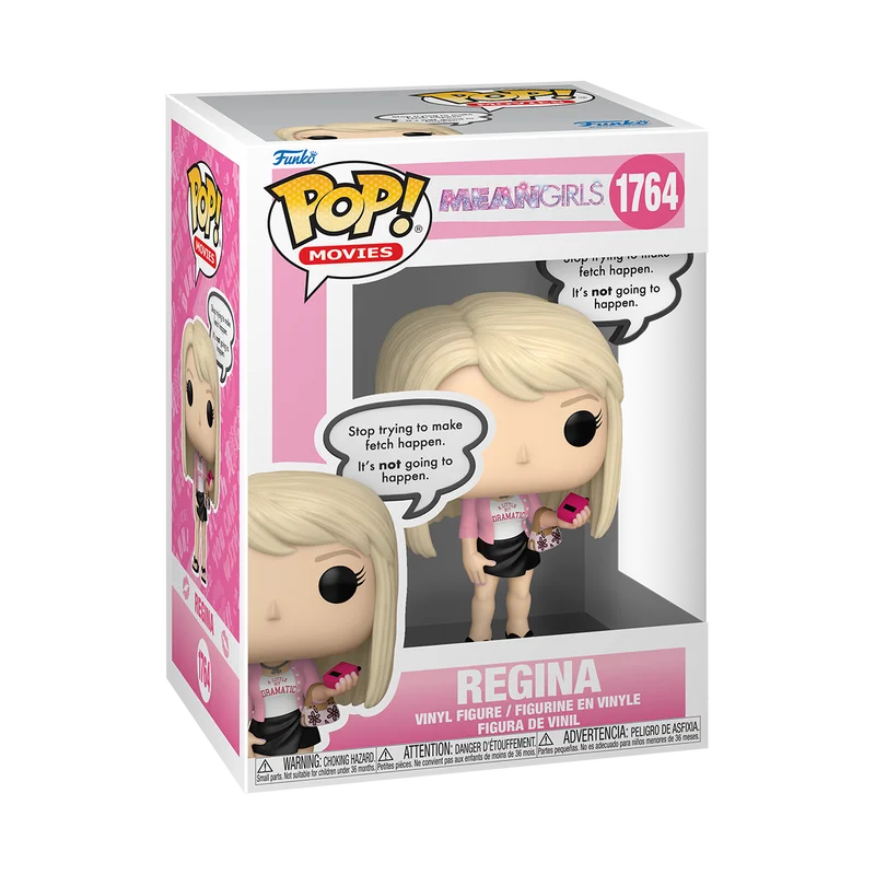 يعني الفتيات ريجينا تجعل شخصيات تحدث # 1764 Funko Pop 4.5 بوصة من الفينيل على شكل شخصية قابلة للجمع إصدار محدود لعبة مجسمة هدية