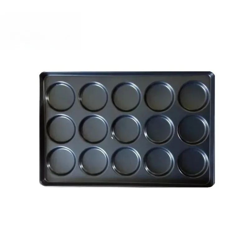 for Burger Embryo Mould 15 Even Baking Pan Non-stick Bread Cake Commercial Egg Baking Pan 3.5 Inch 4 Inch Burger