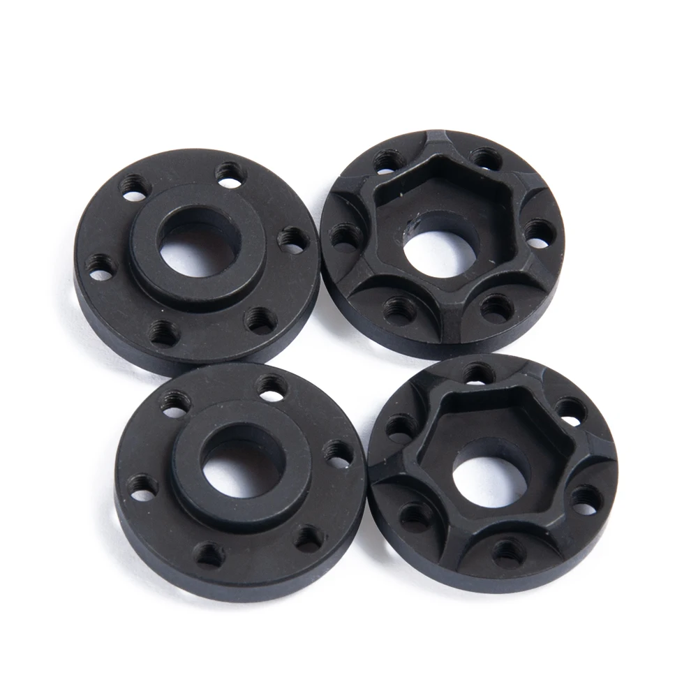 MIBIDAO 2Pcs Aluminum Alloy 12mm Wheel Hex Hub 8mm Thick Extended Adapter For 1/10 Axial SCX10 90046 D90 TRX4 RC Crawler Car