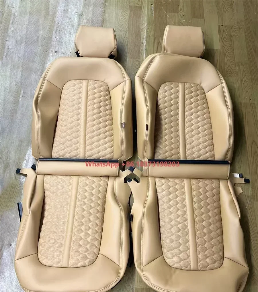 Factory Direct Beige Luxury Full Set Leather Car Covers Seat Cover for Q7 Q5 Q3