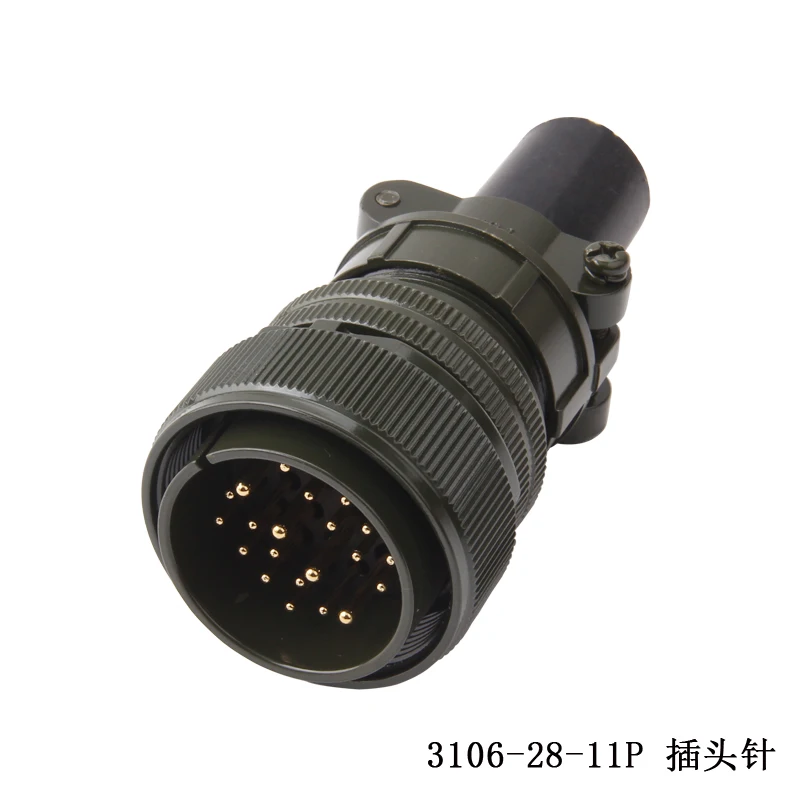 

MS5015 MS3106A 28-11P MS3102A 28-11S 22 Core 22Pin U.S. Military Standard Aviation Plug Connector 28-11