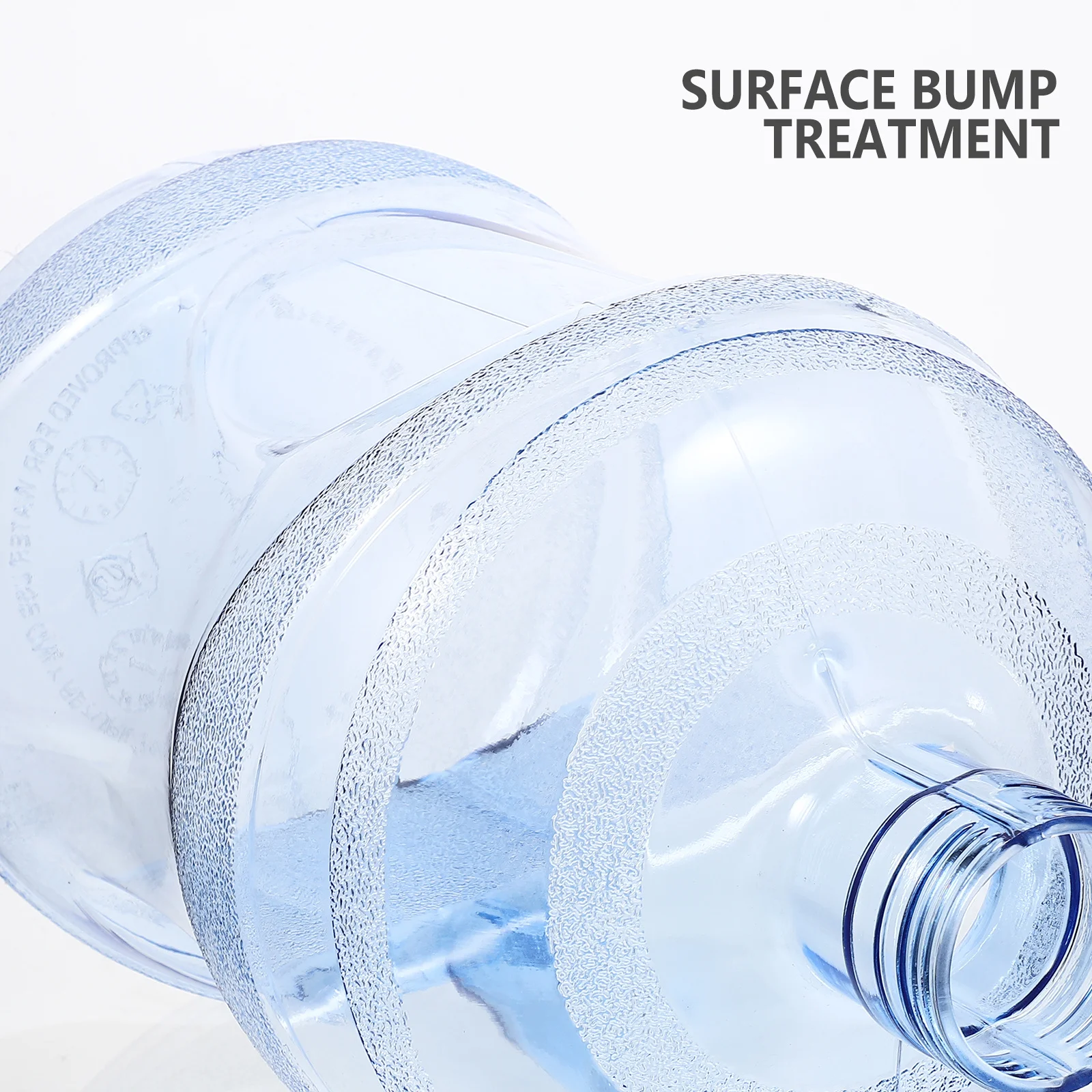 

Pure Water Jug Portable Camping Bucket Thick Mineral Water Container Large Mouth Transparent Easy Carry Outdoor Drinking Bottle