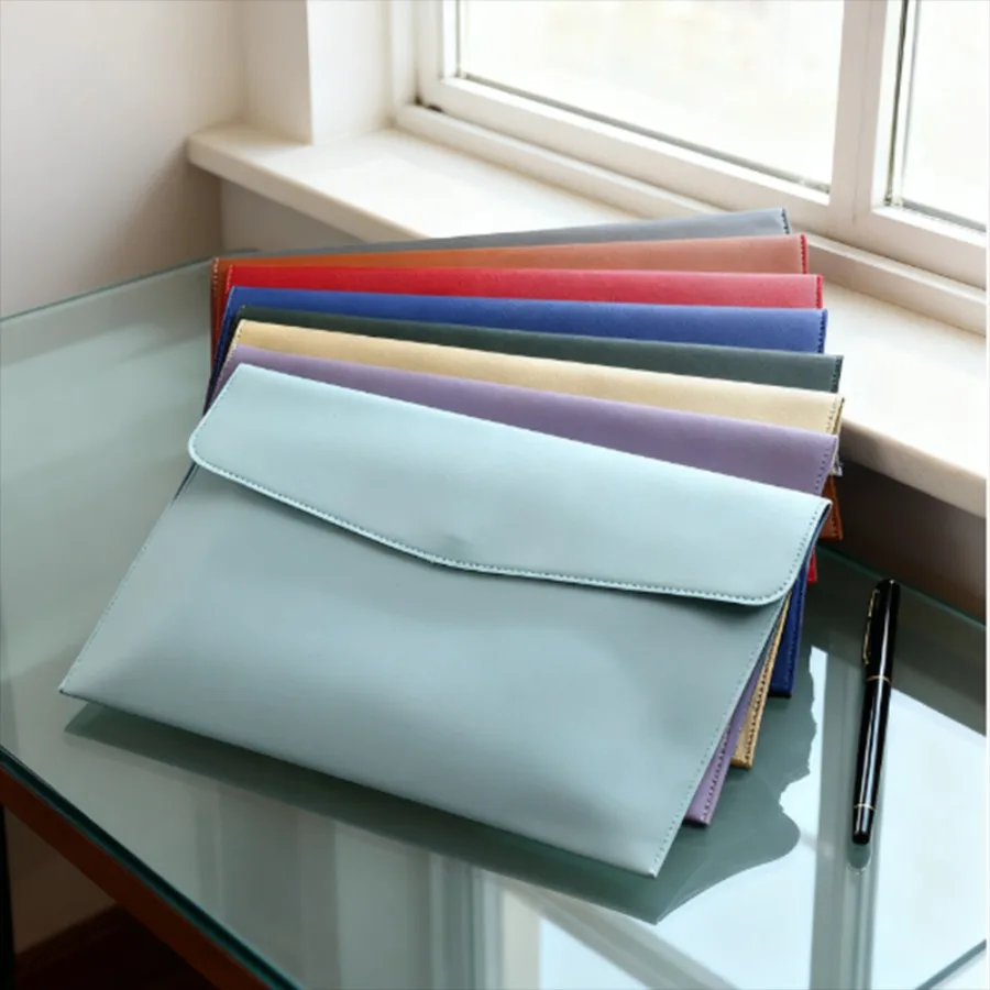 Borsa per documenti semplice A4 Pelle da lavoro, borsa per documenti impermeabile Valigetta per dati