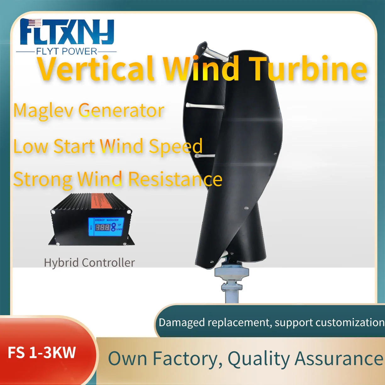 

10KW 20KW 30KW Wind Generator Inner Air Duct Alternative Free Energy Wind Turbine Power Permanent Maglev 12v 24v 48V 96V
