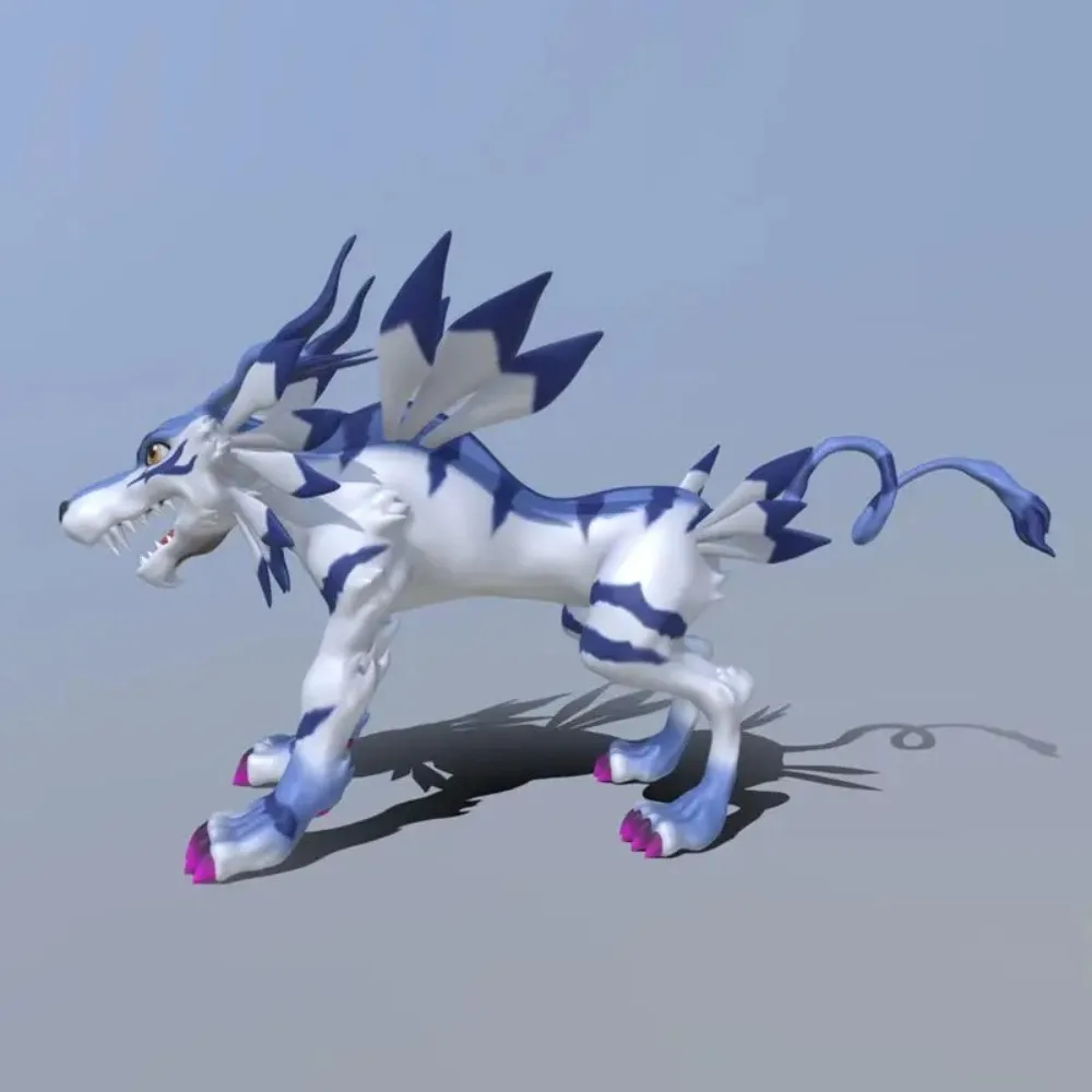 11cm/4.33in anime digimon aventura figura garurumon figuras de ação estátua pvc desktop ornamentado coleção modelo brinquedos presentes