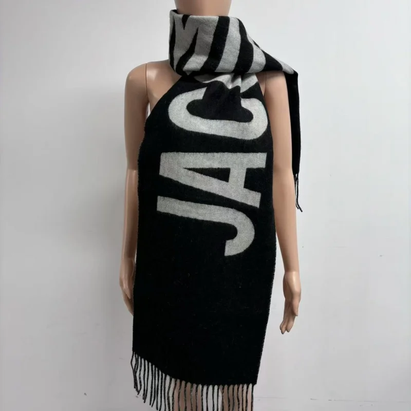 Роскошный бренд, Прямая доставка, осень/зима 2022, шарф из 100% шерсти, женская шаль с кисточками, мужской и женский теплый шарф в одном стиле