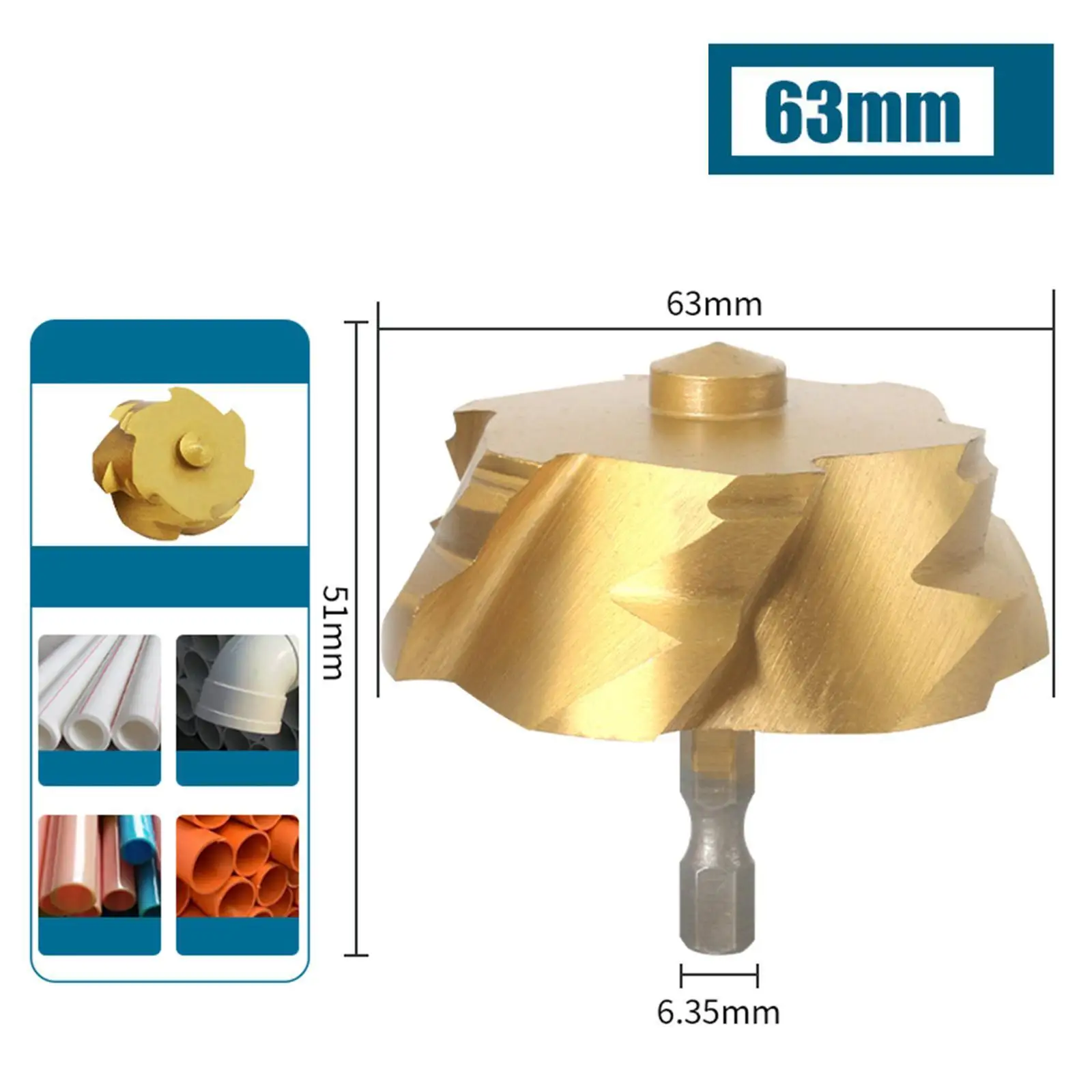 

Step Tube Expander PPR Pipe Reamer Steel Drill Tool Set for Water Pipe Expansion and Repair