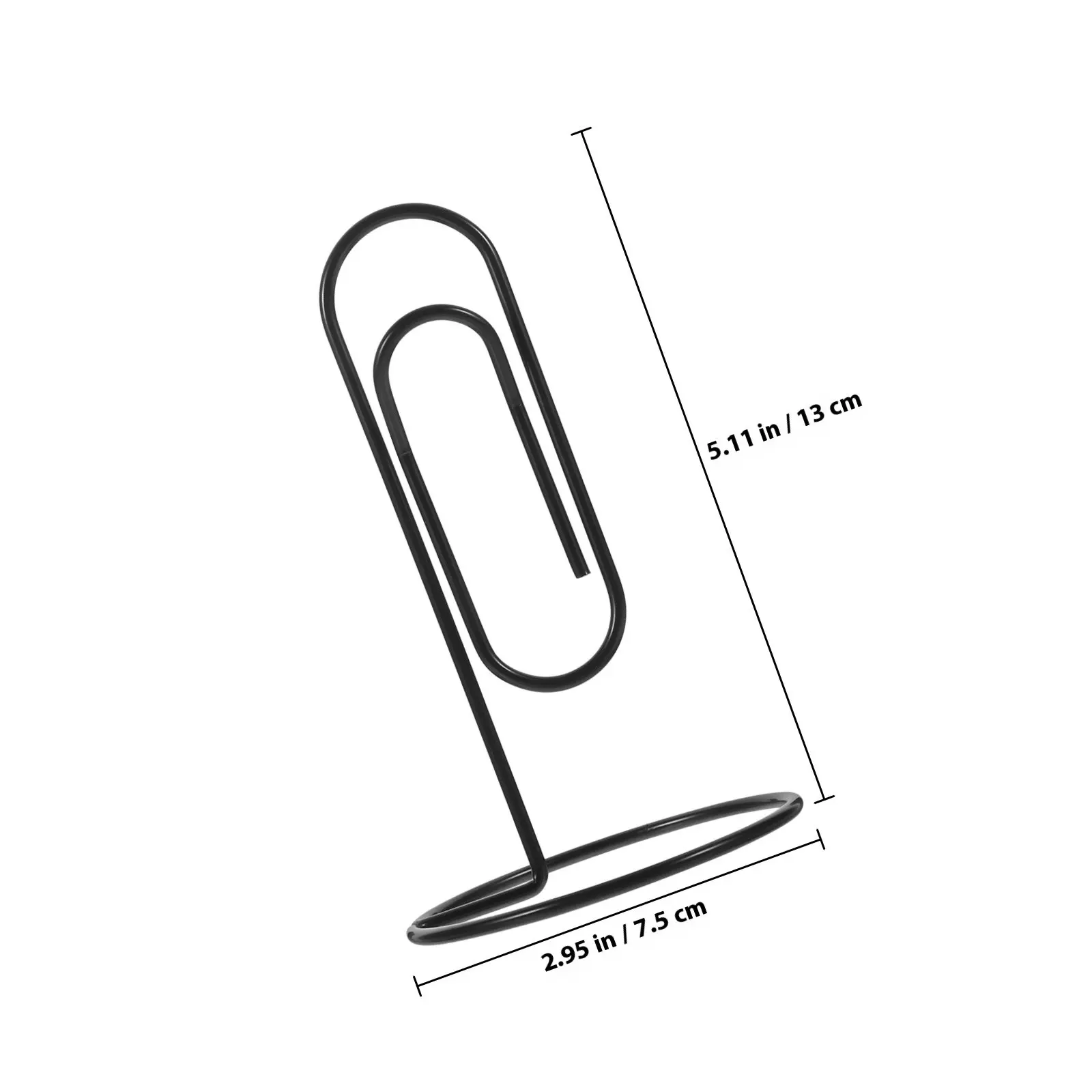 5Pcs Premium Metal Paper Clips Strong Hold Rust Resistant Simple Design for Office School Home Use Memo Clip Bookmark File Clamp