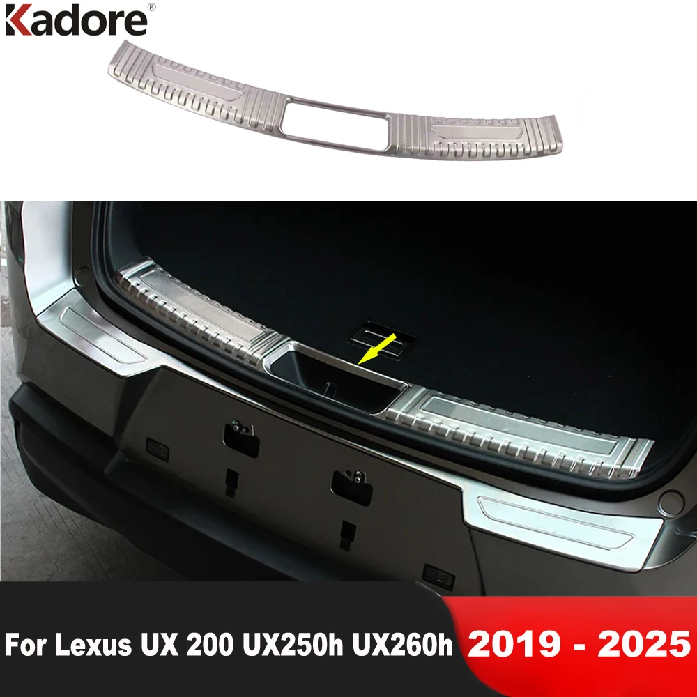 

Накладка на задний бампер багажника для Lexus UX 200 UX250h UX260h 2019-2024 2025, стальная накладка на порог багажника автомобиля, аксессуары