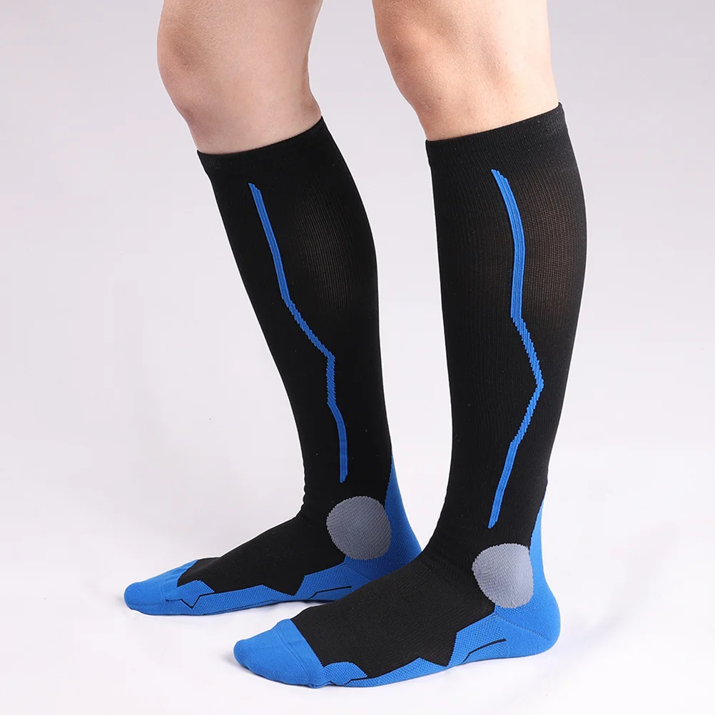 

1Pair Leg Protector Pressure Socks High Performance Running Gear for Athletes Moisture Wicking Fast Drying Travel Essential