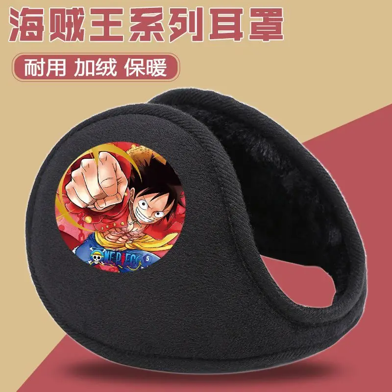 One Piece anime Luffy Chopper Sanji earmuffs to keep warm in winter thickened and velvet antifreeze children's ear warmer gift