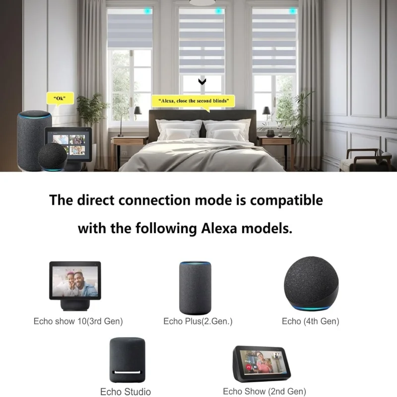 Rapid Production Smart Double Layer Zebra Blinds Tuya Smartlife App Wifi Timing Battery Charge Control Zebra Shades For Home