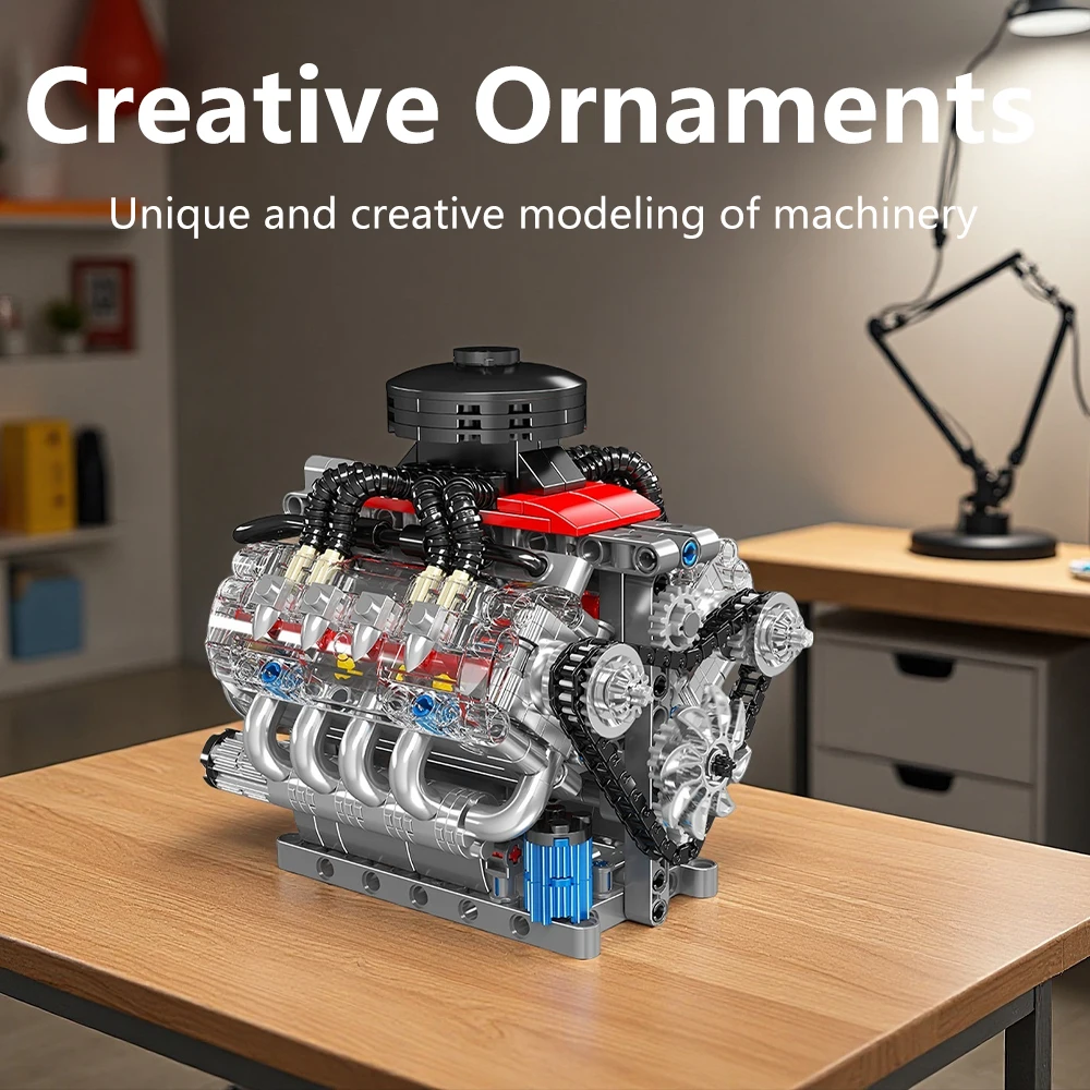 Motorbaugruppenmodell-Set, Motormodell, Supercar-Modell, elektrisch angetrieben, Getriebe betätigen Modell-Sammlerstücke