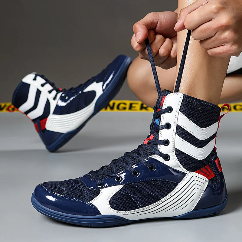 

Нескользящие борцовские туфли, мужские борцовские туфли с высокой тягой, прочная обувь для борьбы, бокса, тяжелой атлетики, размеры 40-46