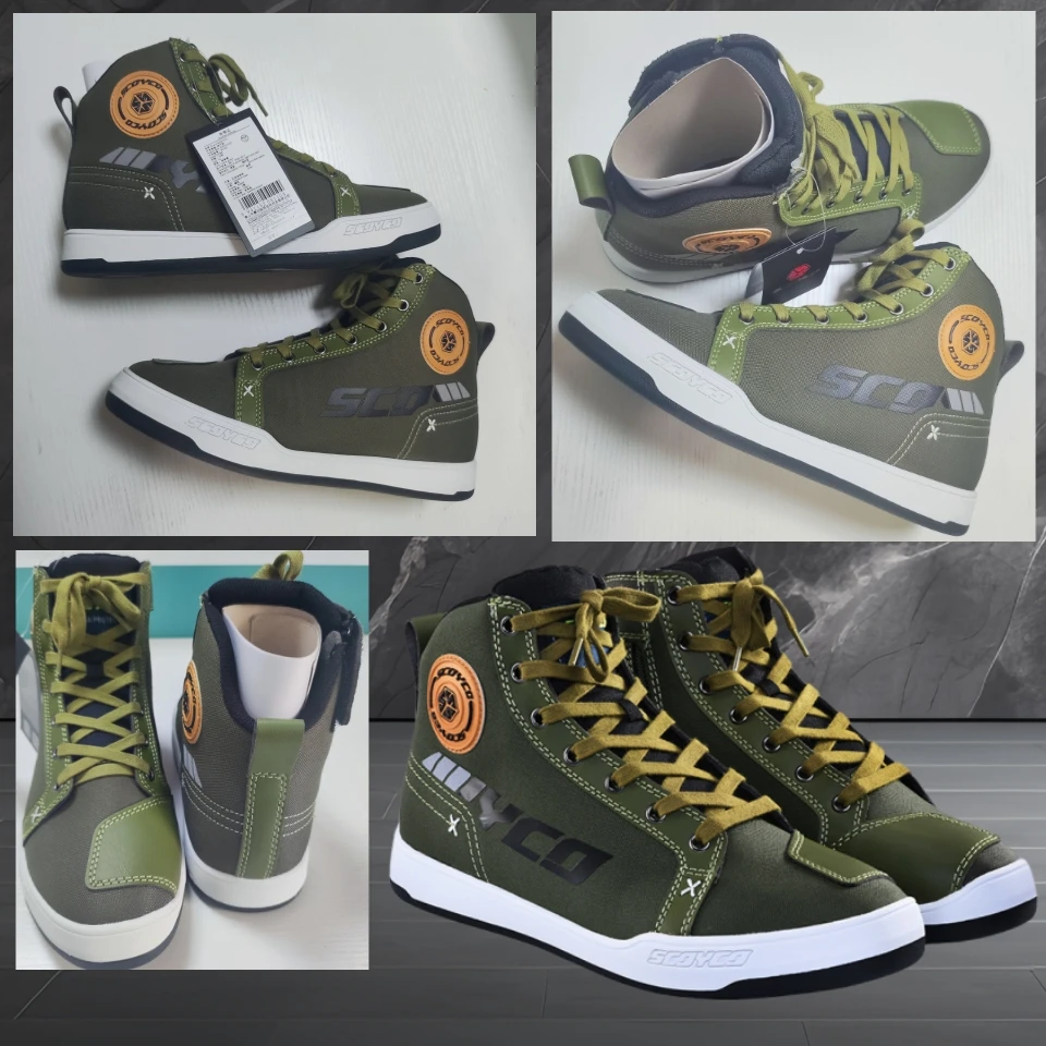 

Four Seasons Motorcycle Riding Shoes Casual Commuter Boots Protective Fall Resistant Wear Boots Men's Riding Shoes