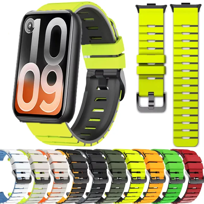 Silikonarmband für Xiaomi Mi Band 10Pro 9Pro 8Pro, weicher Sportarmband-Gürtel für Redmi Watch 6 5 4, austauschbares Armband-Uhrenband