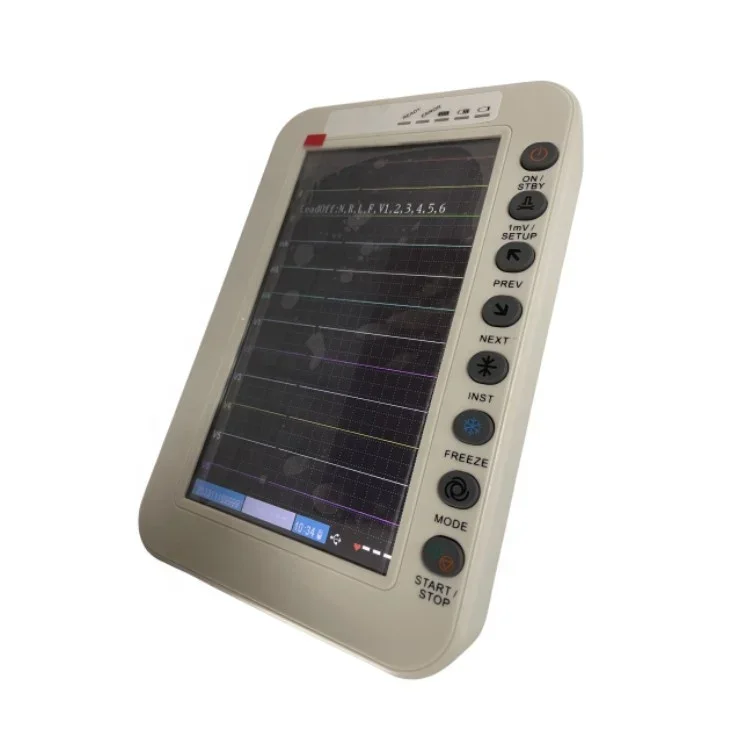 Medical Diagnosis Equipments Portable 12 Channel Machine with 7 Inch Touch Screen