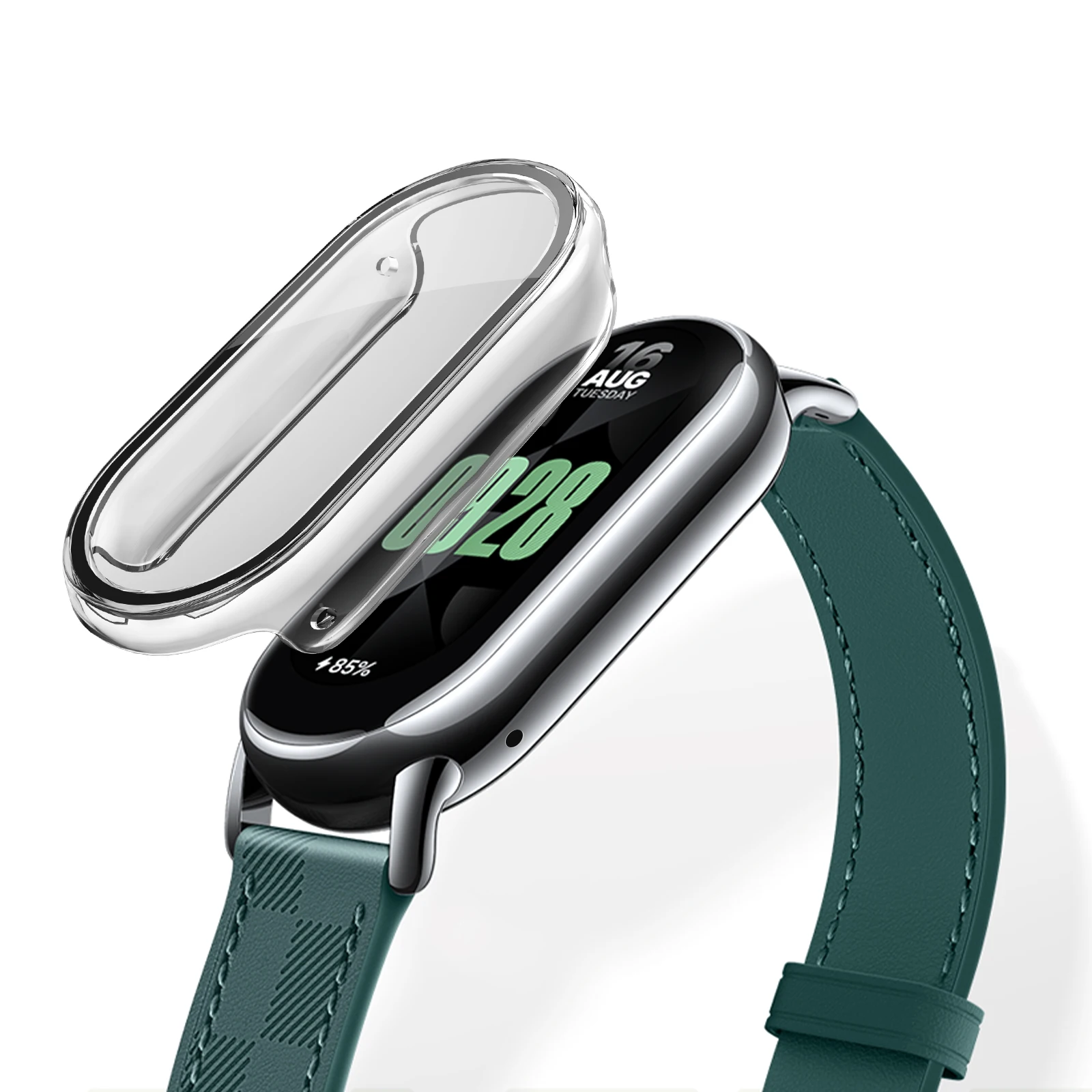 Gehärtetes Glas + PC-Schutzhülle für Xiaomi Mi Band 11, 10, 9, 8 – stoßfestes, hartes Displayschutzcover, Zubehör für Xiaomi Smart Band 11, 10, 9. – Detail 11
