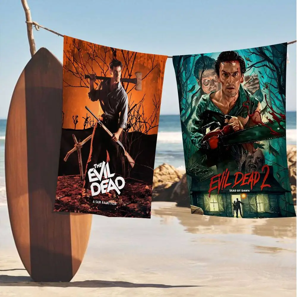 The Evil Dead Classic Horror Movie Abstract Microfiber Blanket Quick Drying Towels Oversized Printing Super Absorbent Pool Towel