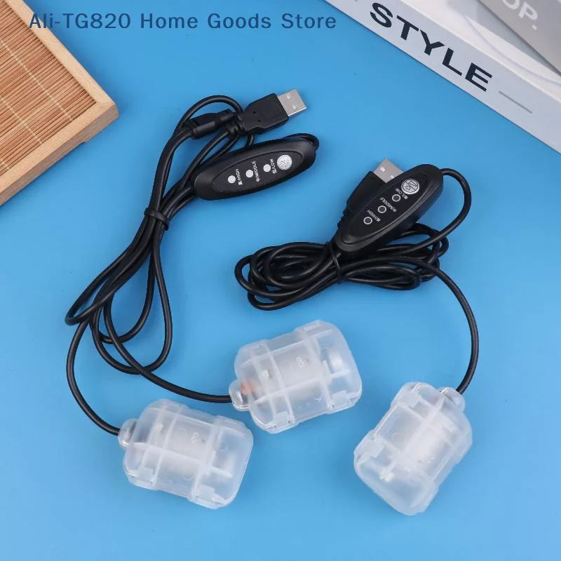 [TG820]Low Noise & Durable DC 5V 3-Speed USB Massage Motor, Dual/ Single Head Vibrating Massager For Pillow/ Cushion/ Waist