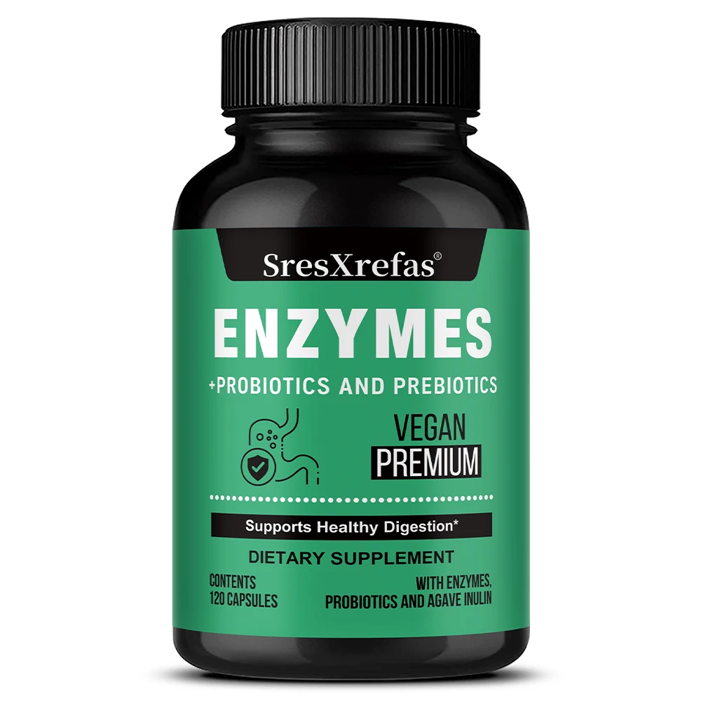 Probiotic Prebiotics & Digestive Enzymes Capsules, Colon Cleanse & Detox, Supports Gut Health, Digestion & Balance Gut Bacteria