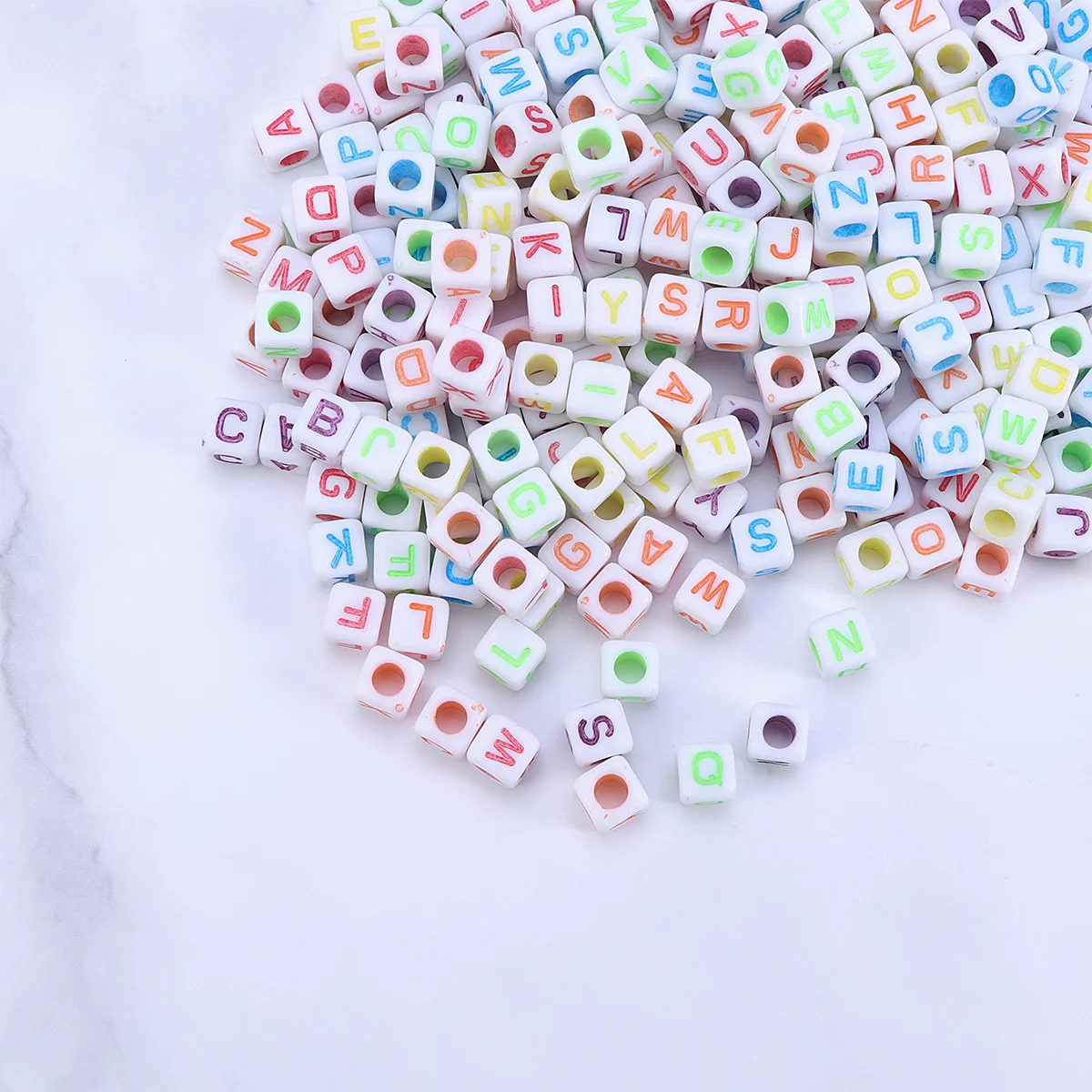

1400pcs Alphabet Beads For Jewelry Making Letter Acrylic Loose Durable Diy Accessories Colorful Necklace Bracelet