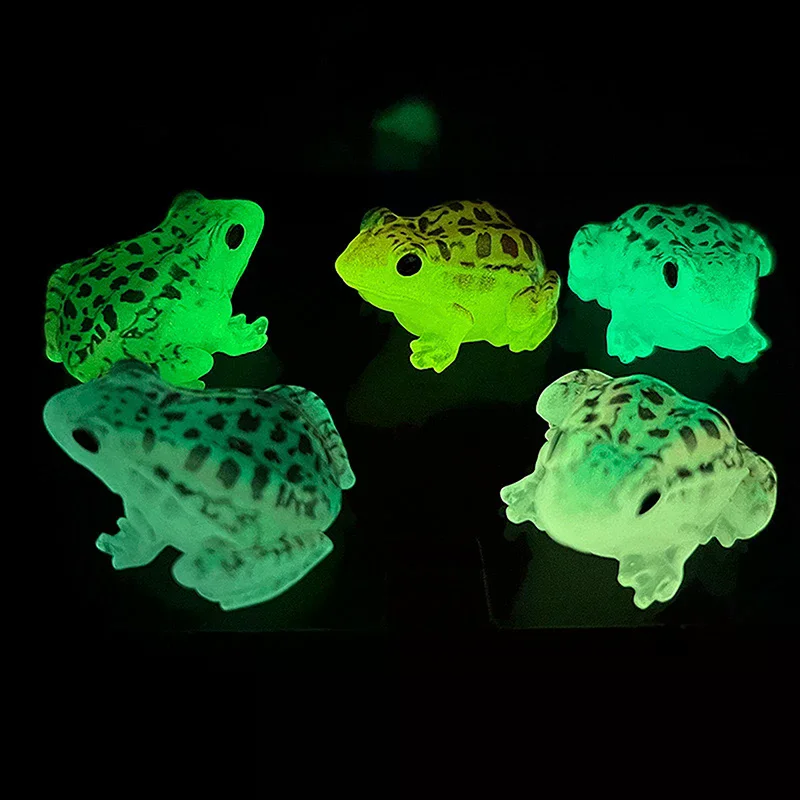 

Doll House Decoration Desktop Decoration Luminous Toad Small Frog Model Decoration Micro Landscape