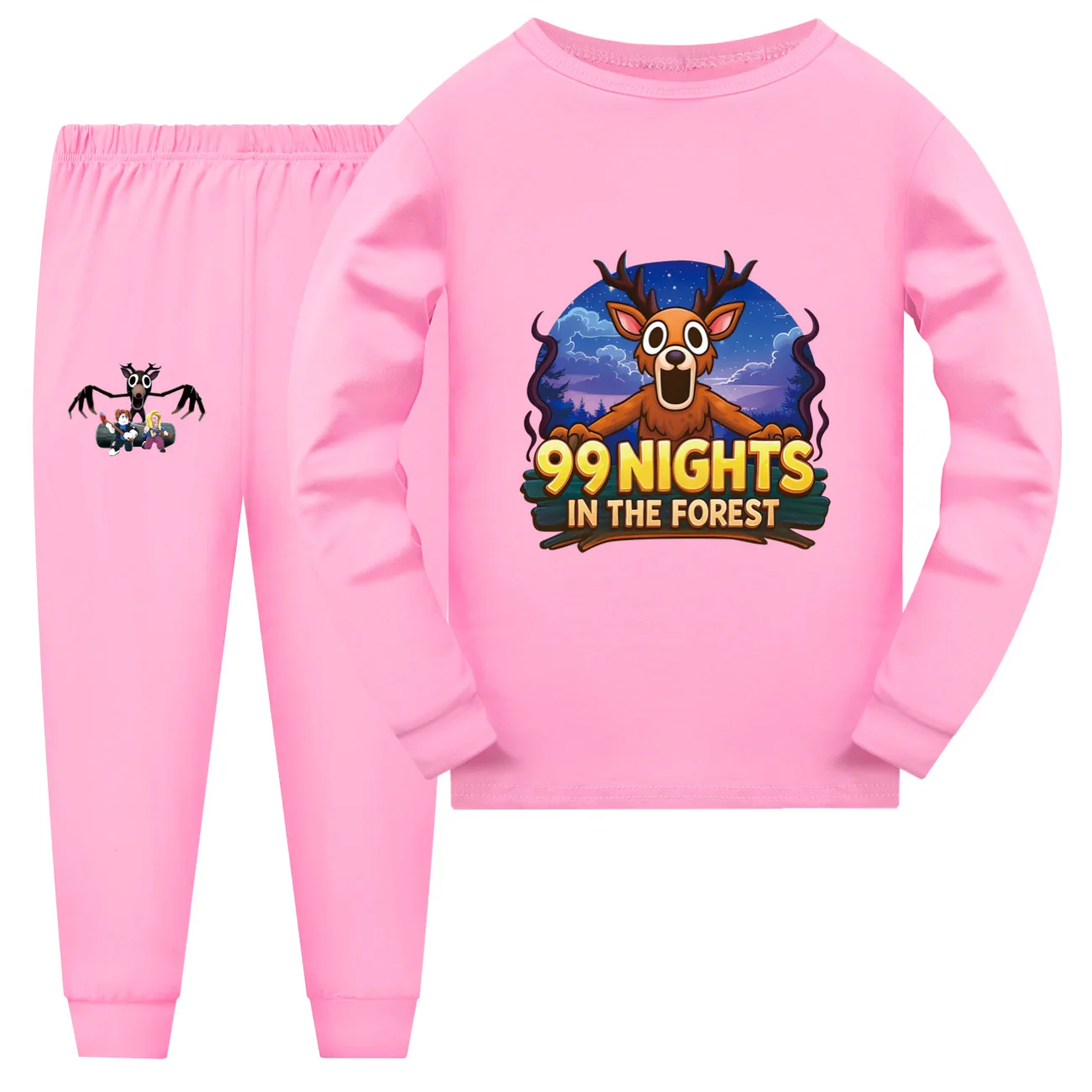 

НОВИНКА 99 НОЧИ В ЛЕСТКЕ, детская одежда с длинными рукавами + брюки, комплект из 2 предметов, пижамные комплекты с длинными рукавами для маленьких девочек, одежда для сна для отдыха