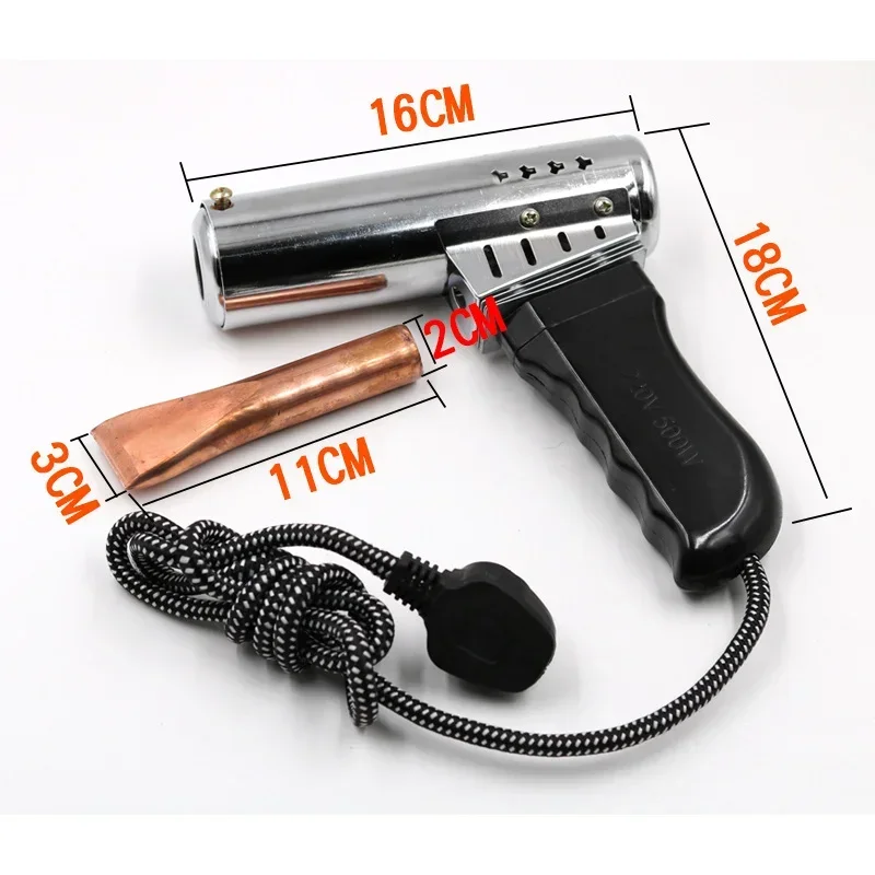 220V 500W Universal Soldering Gun, Hot Gun with Temperature 200-400C, Chisel Tip, Handheld Powerful Soldering Iron Soldering