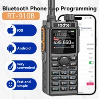 Radtel RT-910B 45-59Mhz TX RX Walkie Talkie 960 Channels, AM/FM, Air Band, Type C Spectrum with Bluetooth Noise Reduction NOAA