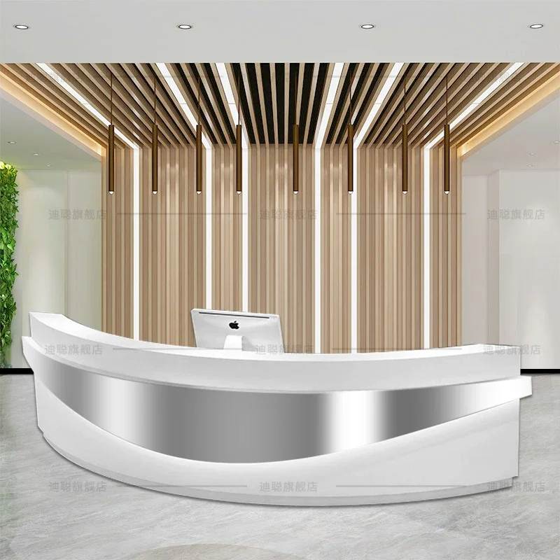 Paint New Reception Desks Checkout Page Arc Shape Beauty Reception Desks Salon Office Consultation Empfangs Theke Furniture