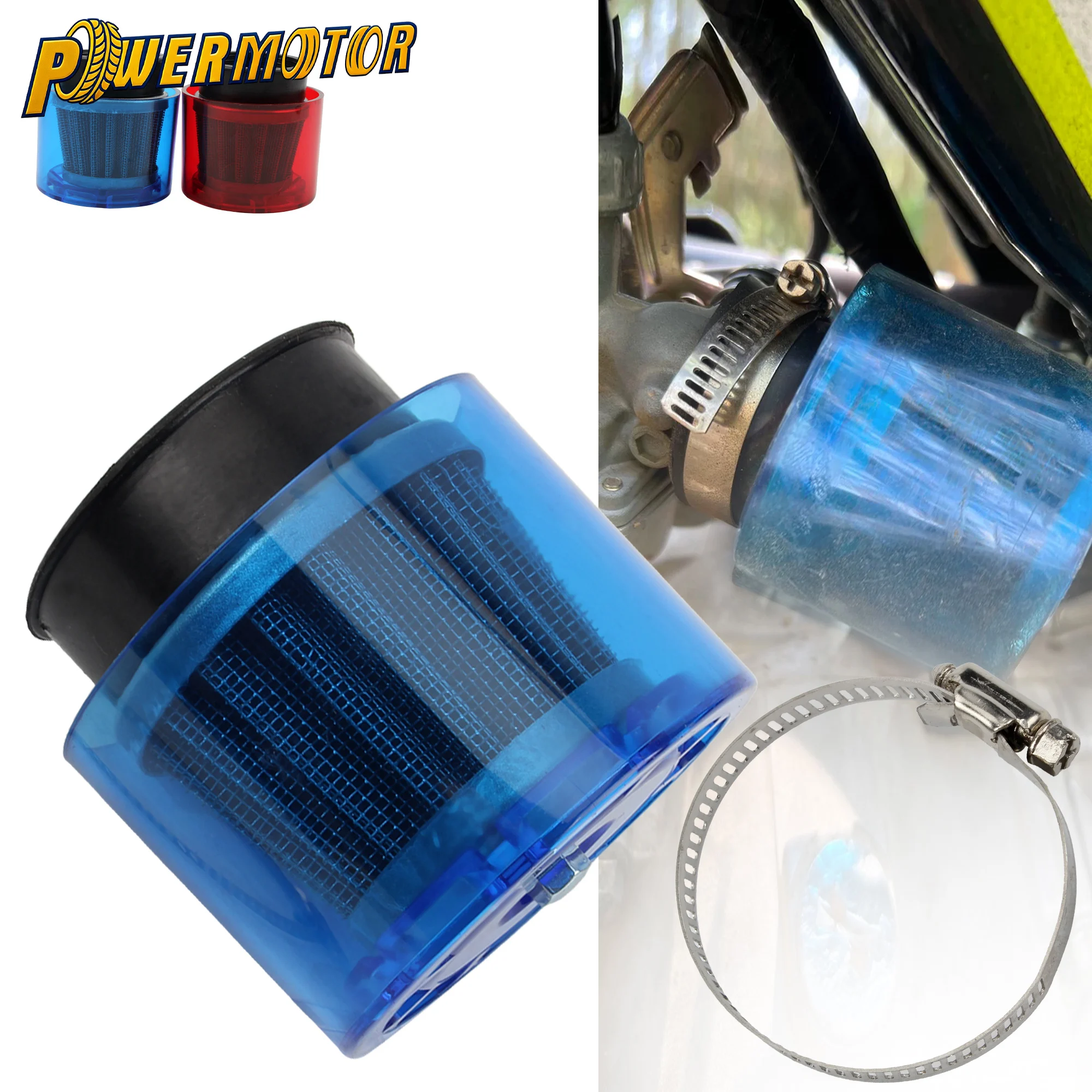 

28 32 35 38 42 48mm Motorcycle Air Filter Straight Splash Air Cleaner 50cc-250cc ATV Quad Dirt Bike Scooter Universal Parts