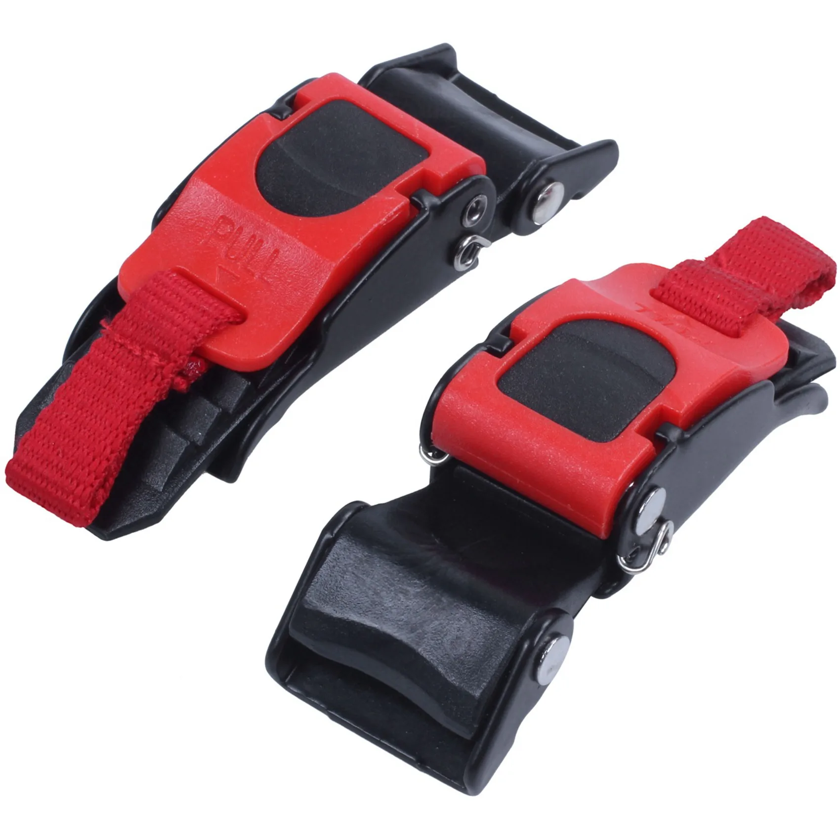 

Well 6X Plastic Motorcycle Helmet Speed Clip Chin Strap Quick Release Pull Buckle New Black+Red