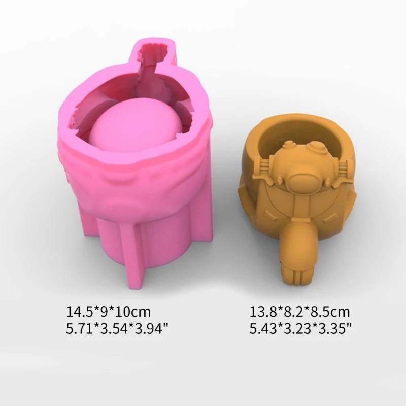 Flower Pot Silicone Mold Motorcycle Pen Holder Resin Mold for DIY Resin Decors