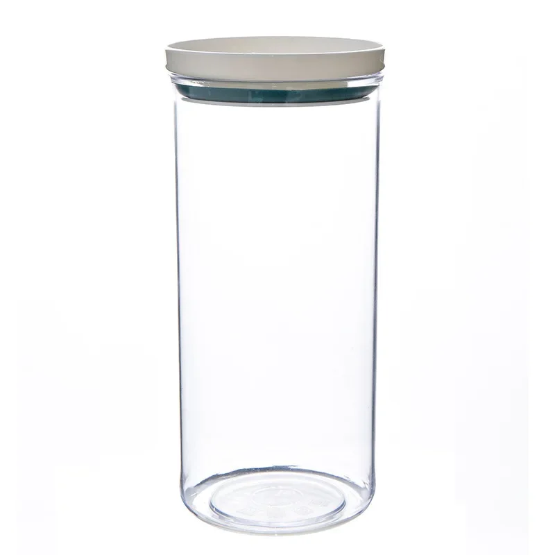 

Different Color Sealed Ring Bottles Kitchen Storage Box Transparent Food Canister Keep Fresh New Clear Container