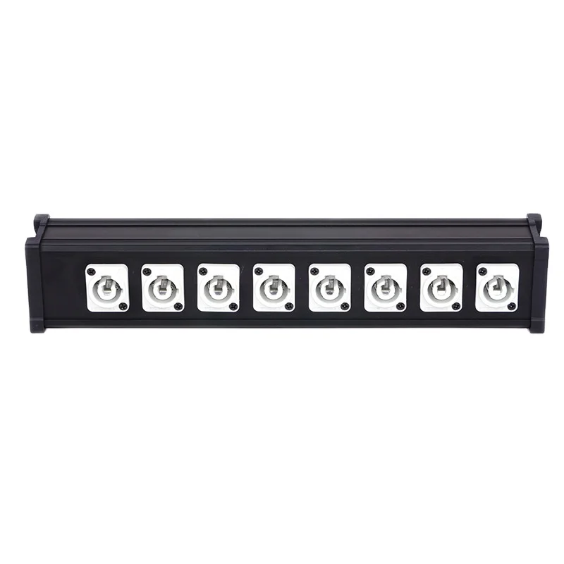 ABCCABLS Stage 8-Way 16A LED Lamp Power Box 230W Beam Lamp XLR Connector Truss Junction Audio Video Connectivity Operating Temp