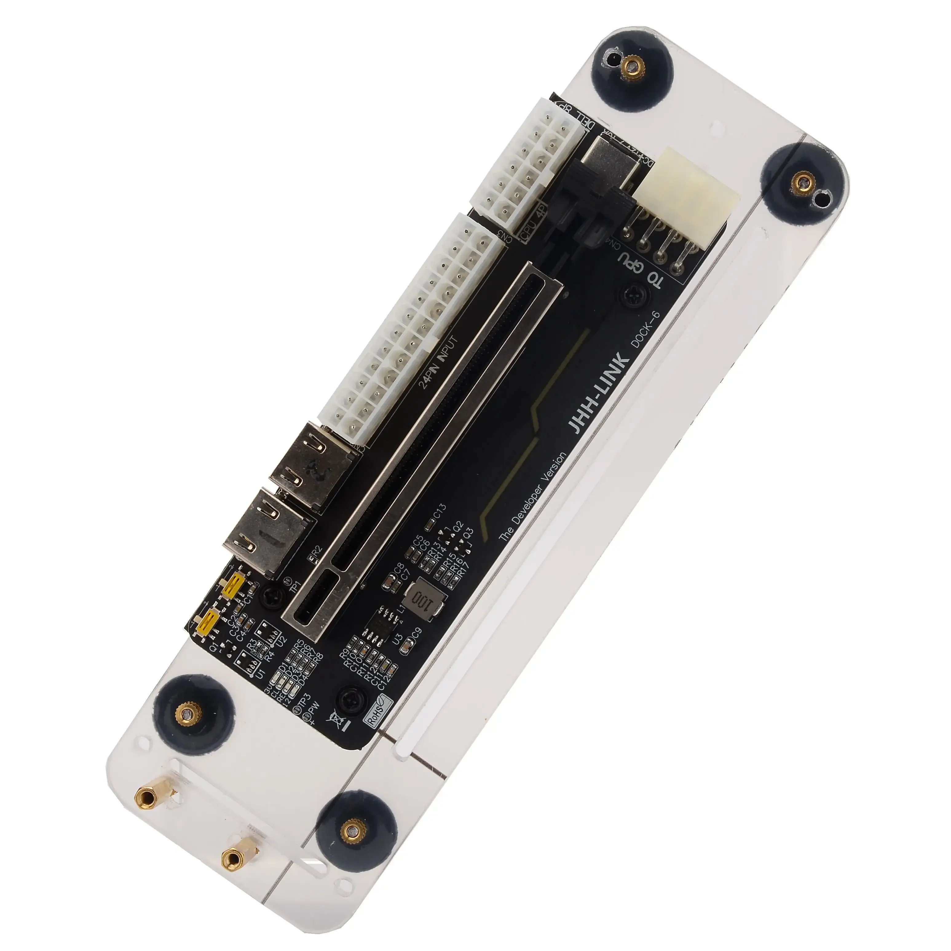 EGPU بطاقة الرسومات الخارجية للكمبيوتر المحمول بناء M.2 مفتاح M EGPU دعامة حامل PCIe3.0 X4 كابل الناهض متوافق مع Win10 GTX 1060ti