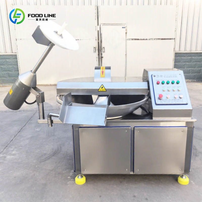 FOODLINE Frozen Meat Cutter Adjustable Cutting Size Frozen Meat Slicer For Small Meat Processing Factory Application