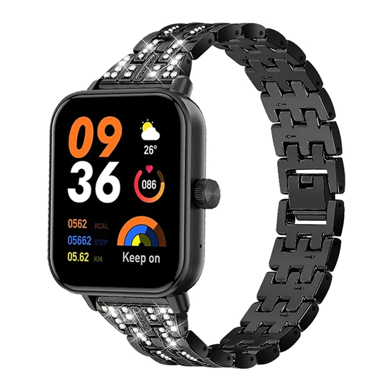 سوار معدني ل COLMI P81 P73 P30 P42 الماس حزام الساعات ل Colmi C80 C60 C61 معصمه ل Colmi P28 زائد حزام Correa reloj