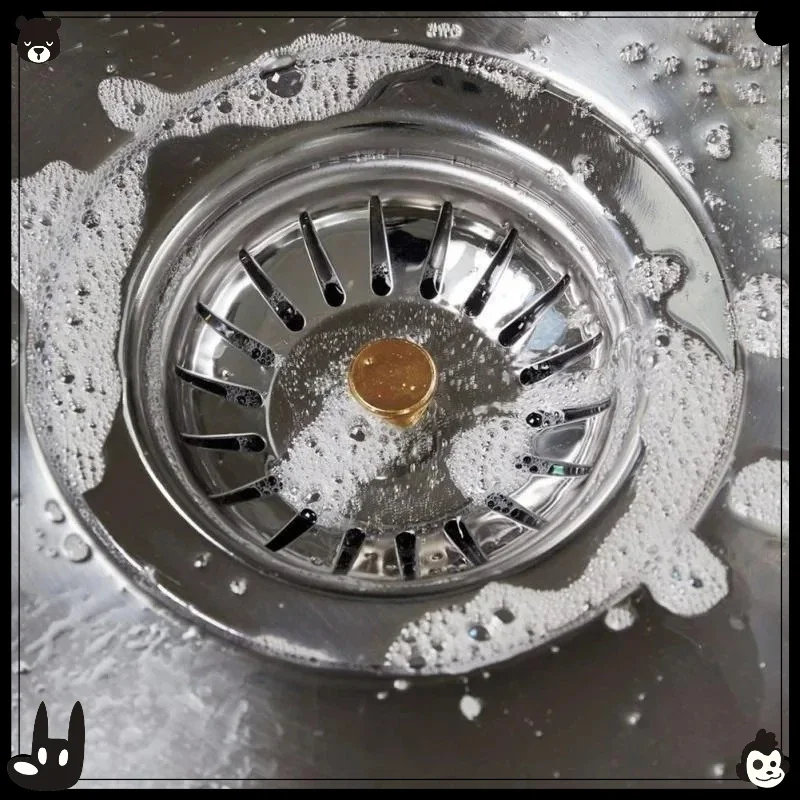 

2pcs Kitchen Sink Strainer Stopper Waste Plug Sink Filter Filtre Sink Strainer Filter Floor Drain Kitchen Tools Practical tools