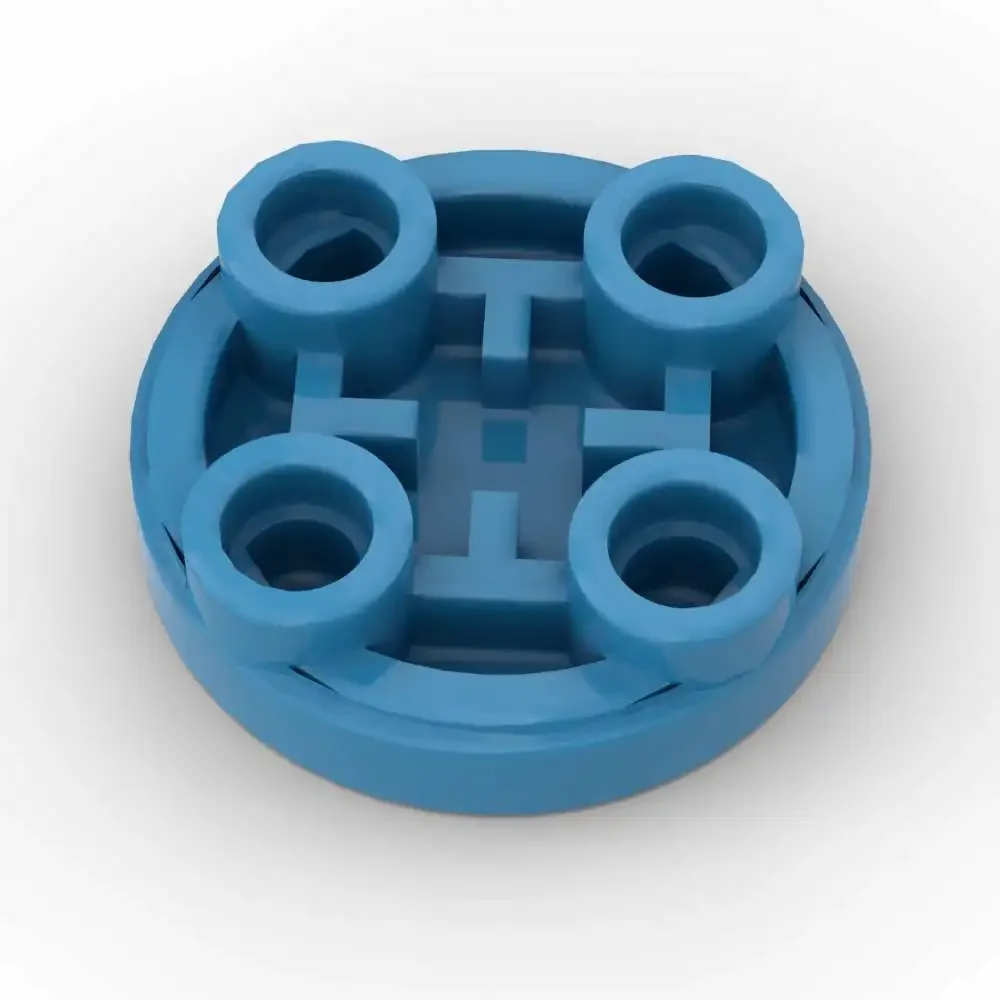 MOC 10개 부품 브릭 3567 라운드 2x2 인버티드 타일 빌딩 블록 세트 하우스 캐슬 파티클 퍼즐 DIY 조립 장난감 어린이 선물