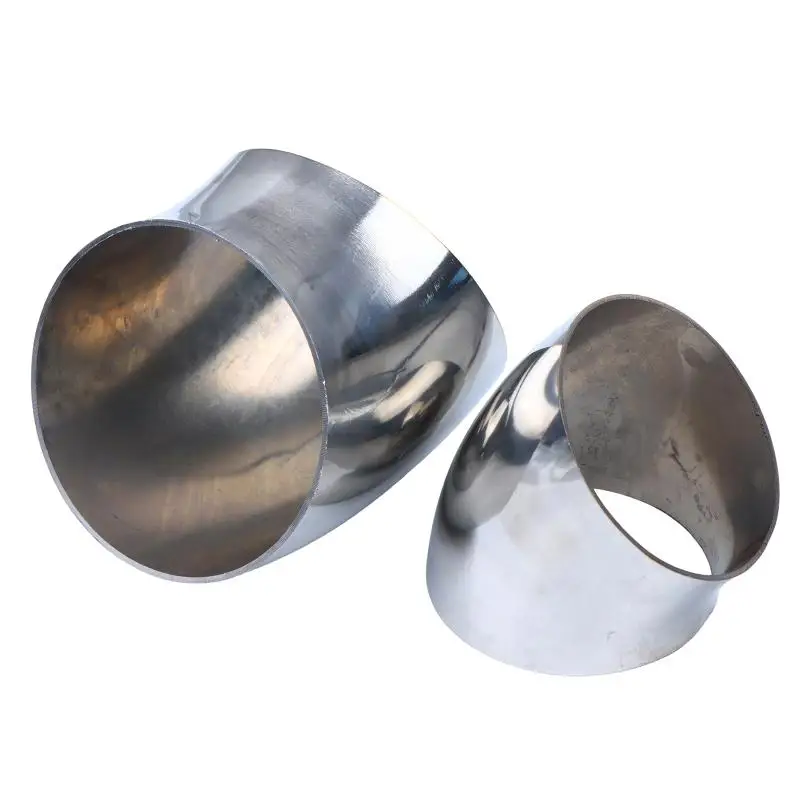 45 Degree Weld Elbow 304 Stainless Steel Polished Butt Weld Pipe Fitting 16-80mm OD Press Fitting