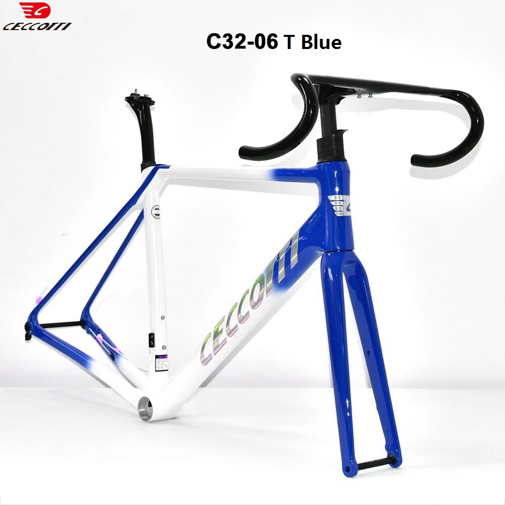 Ceccotti RF32 Model Full Hidden Cable Design Disc Brake Carbon Fiber More Color T1000 Full Carbon Road Bike Frame