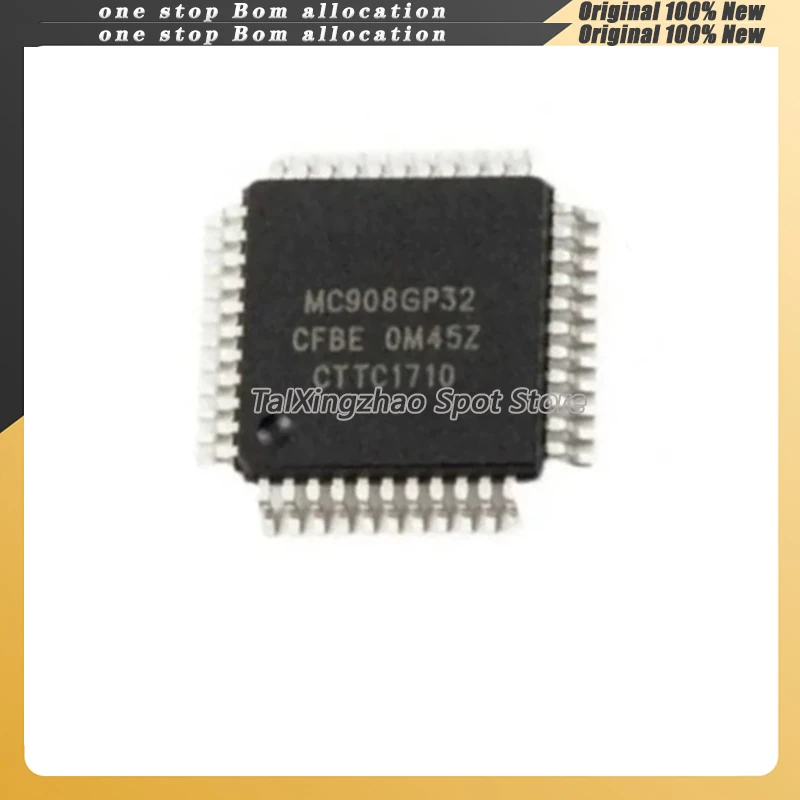 

1 шт./лот, 100% новый оригинальный MC908GP32CFBE MC908GP3 C908GP32FBE QFP-44