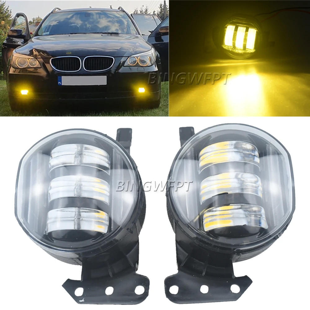 New Style Fog Light LED Headlight for BMW E60 E90 E63 E46 323i 325i 525i DRL Car Accessories Fog Lamp Auto Driving