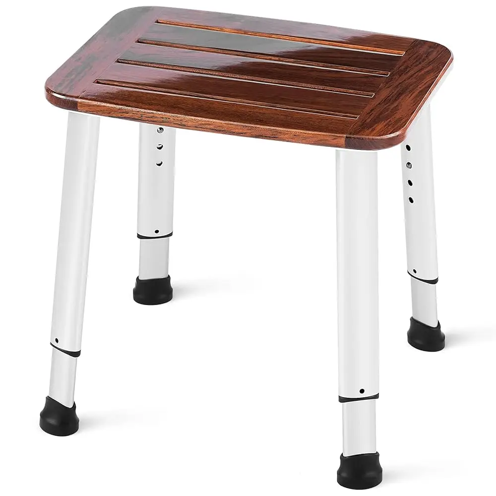 

Bathroom Shower Bench Bath Stool Bathtub Seat Spa Chair Foot Rest Step, Height Adjustable Lightweight Waterproof And Rustproof,